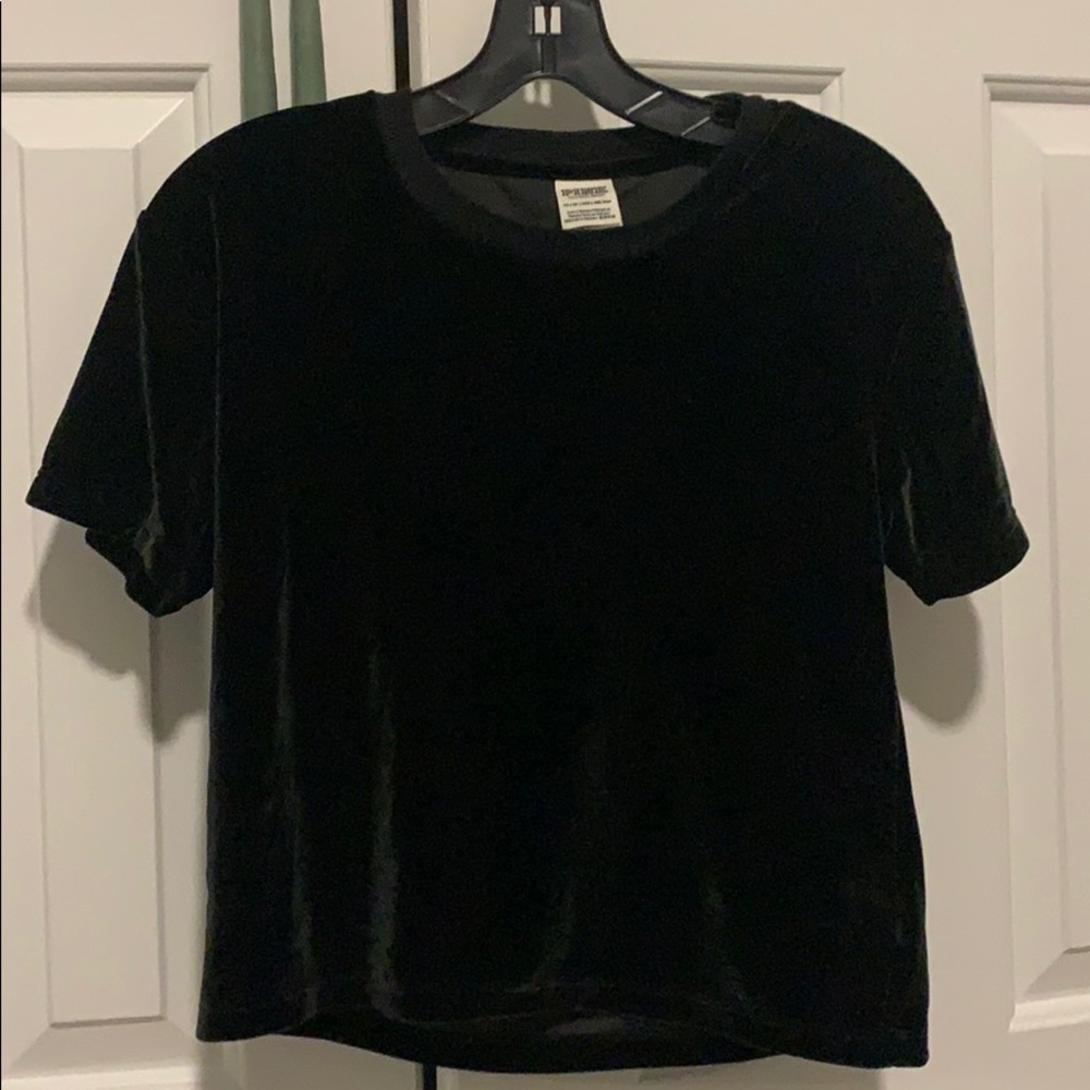 Velvet shirt sleeve